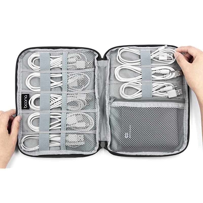 Organizer Travel Universal Cable Organizer s Accessories Cases for Cable Single LayerBlackM