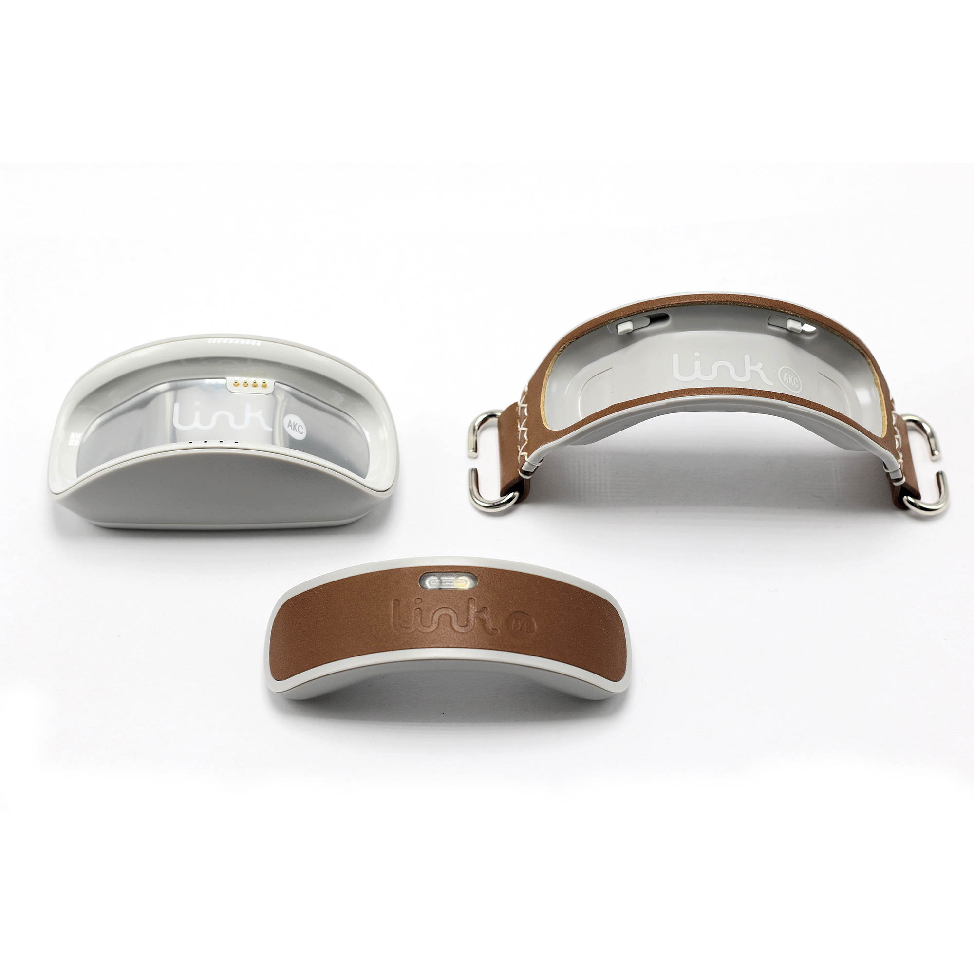 OFFICIAL STORE - Link AKC PLUS Classic GPS & Activity Monitor Smart Dog Collar Attachment, Brown