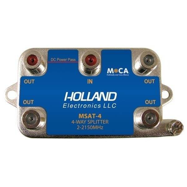 Splitter, 4-Way, MoCA enabling, 2-2150Mhz, Direct TV Approved