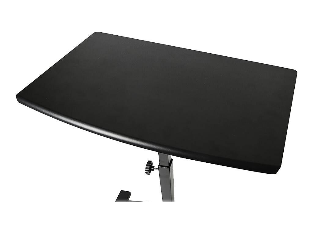 seville classics off65854 mobile laptop computer desk cart height-adjustable from 20.5" to 33", black slim