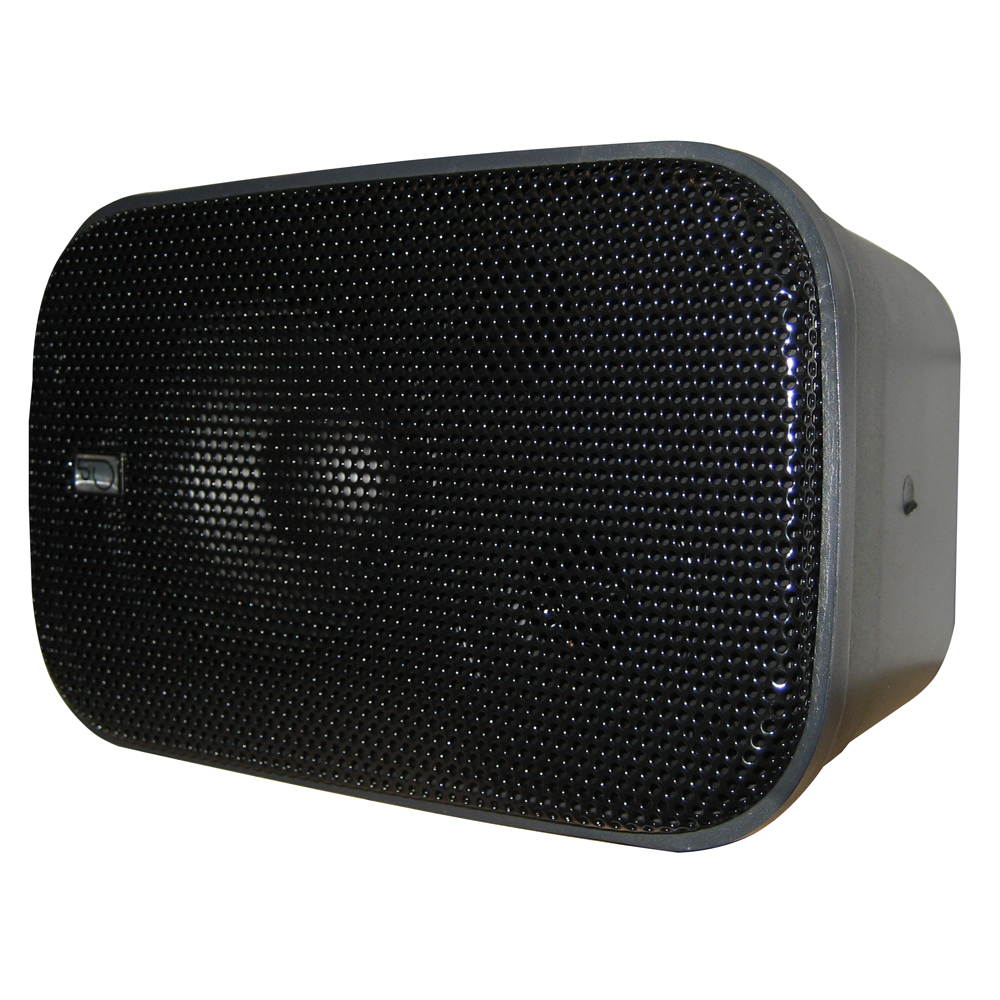 PolyPlanar Compact Box Speaker-7-1/2" x 4-15/16" x 4-15/16", Pair (Black)