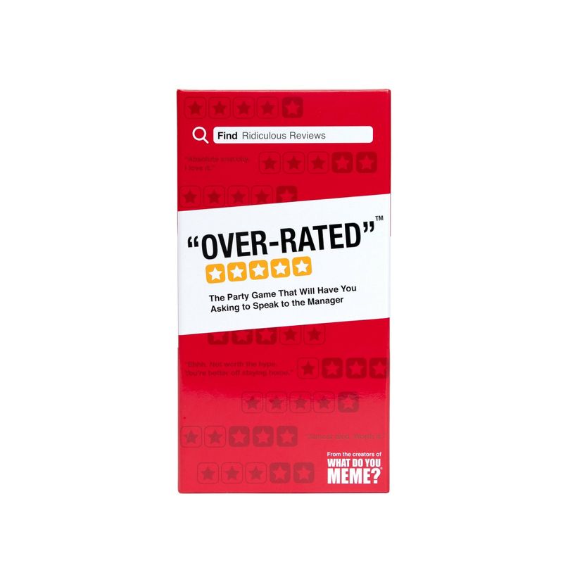 Over-Rated Card Game