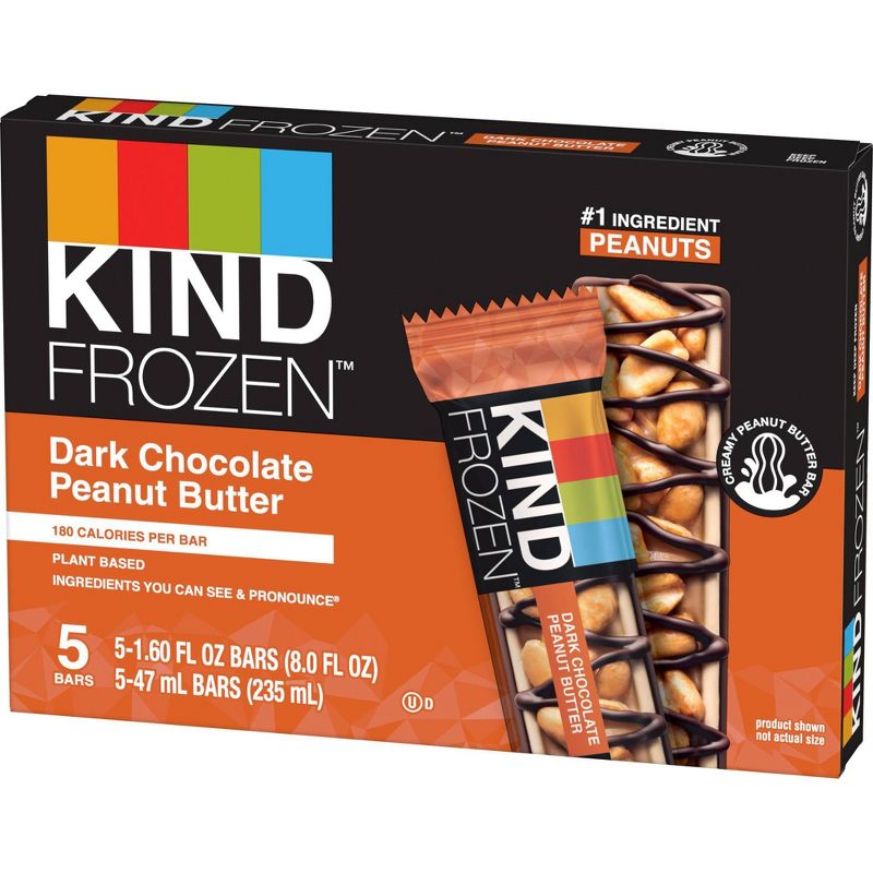 KIND Frozen Dark Chocolate Peanut Butter Bars - 5ct