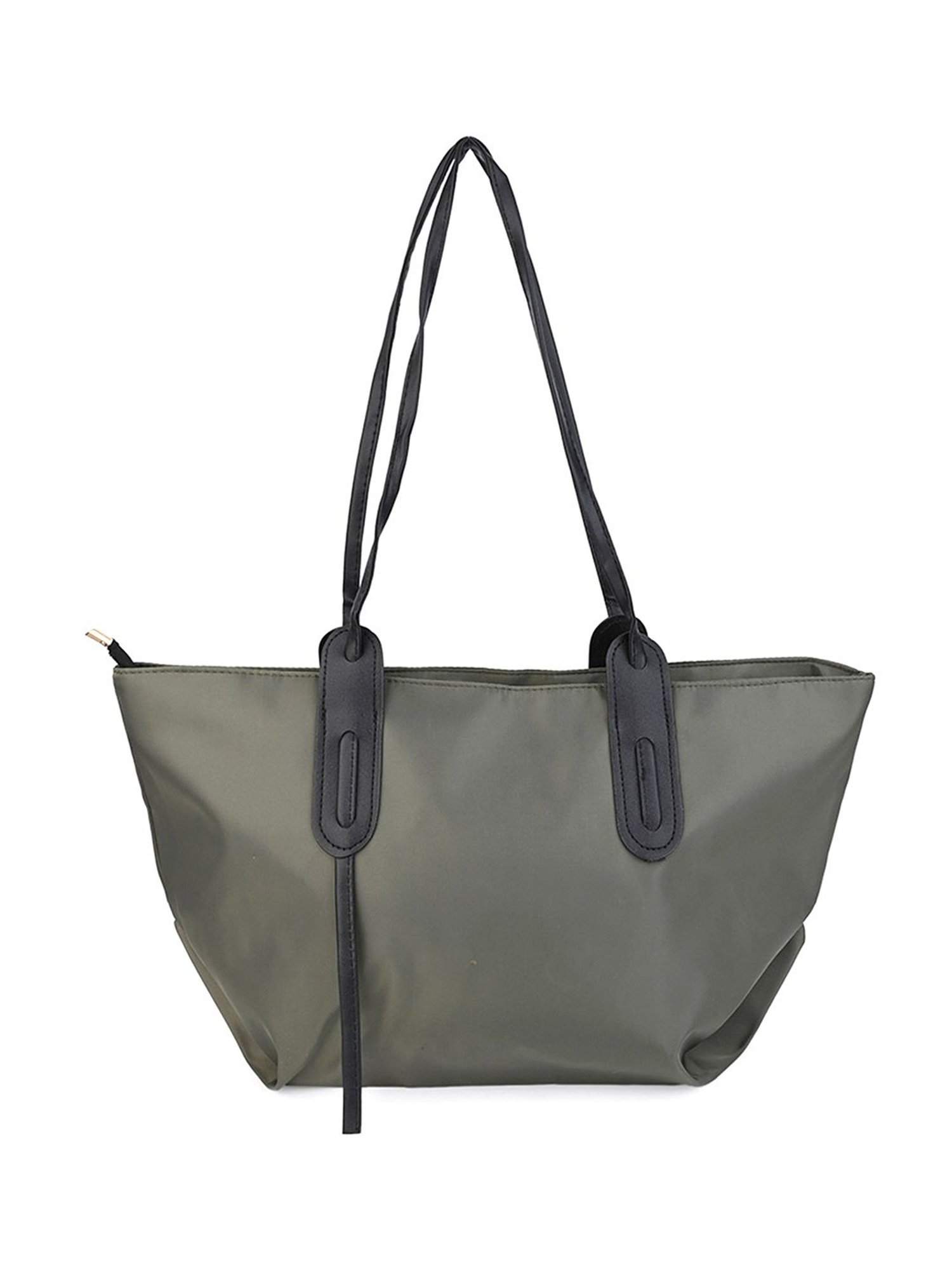 Call It Spring Black Combo Solid Large Tote Handbag