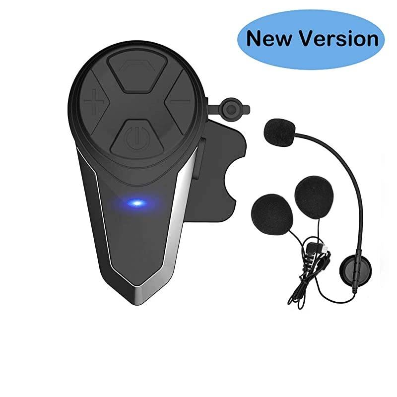 Motorcycle Bluetooth Intercom,BT-S3 1000m Helmet Bluetooth Headset, Motorcycle Bluetooth Communication System for Ski/ATV/Dirt Bike/Off Road Up to 3 Riders(Boom Microphone, Pack 1)