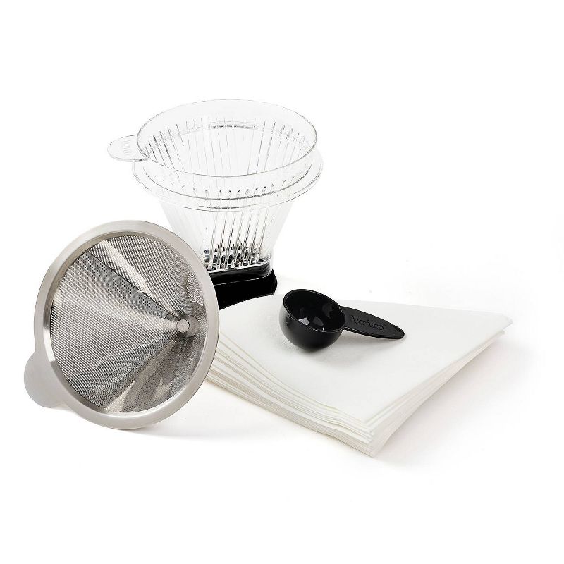 Brim 8-Cup Pour-Over Coffee Maker - Silver