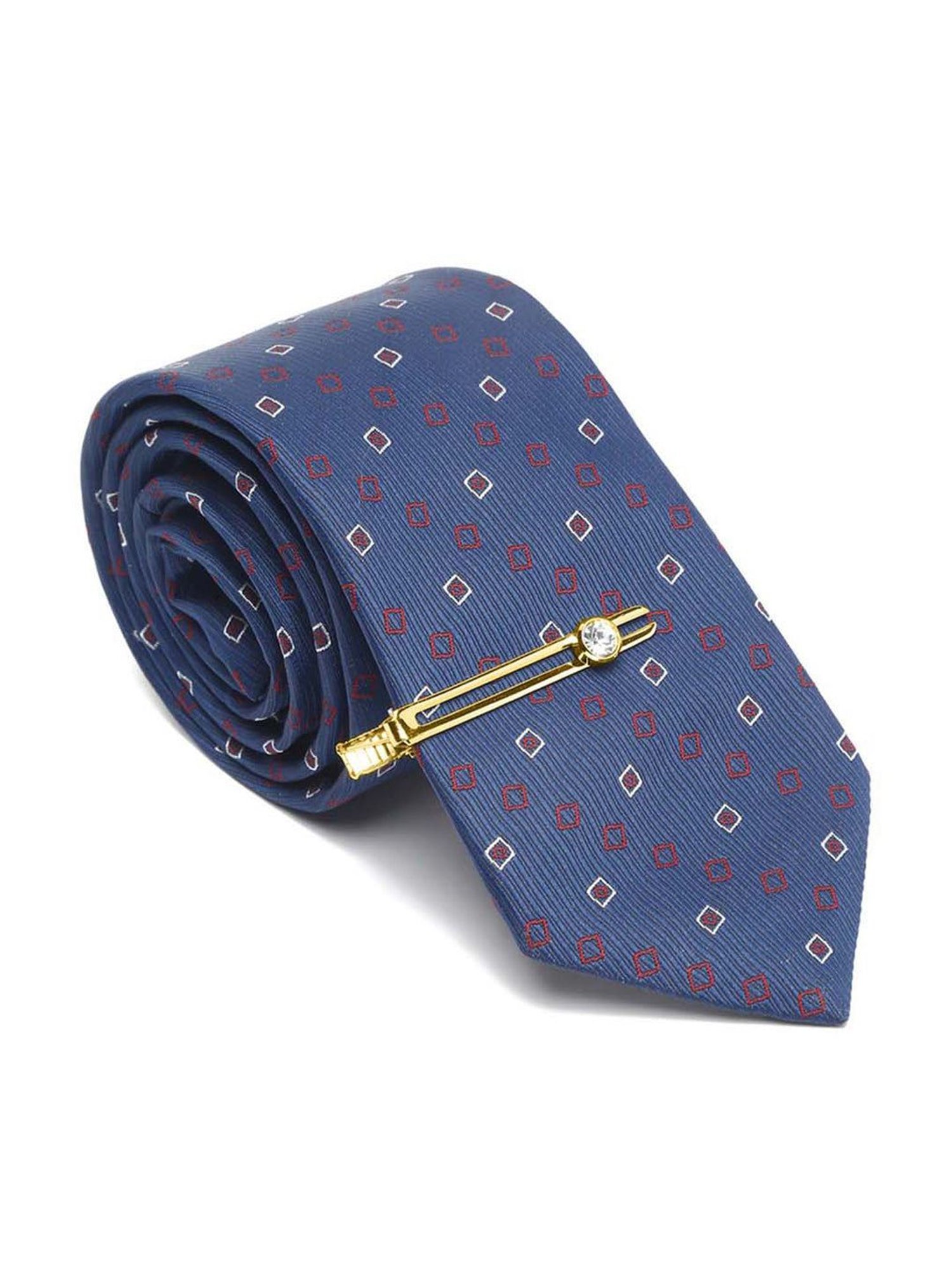 Louis Stitch Blue Textured Necktie Gift Set - Set of 3