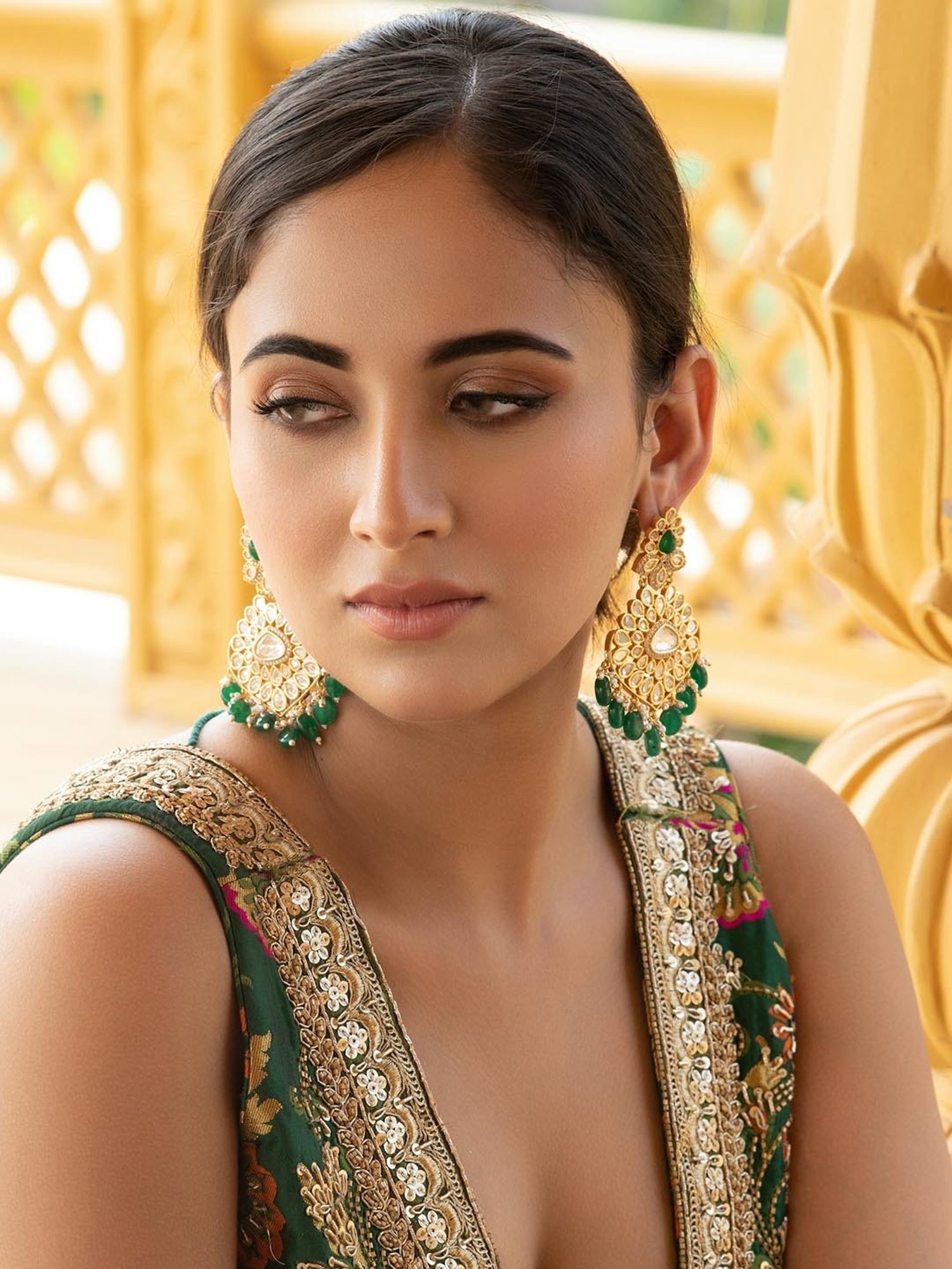 Sri Jagdamba Pearls Black Rosy Pearl Drop Earrings