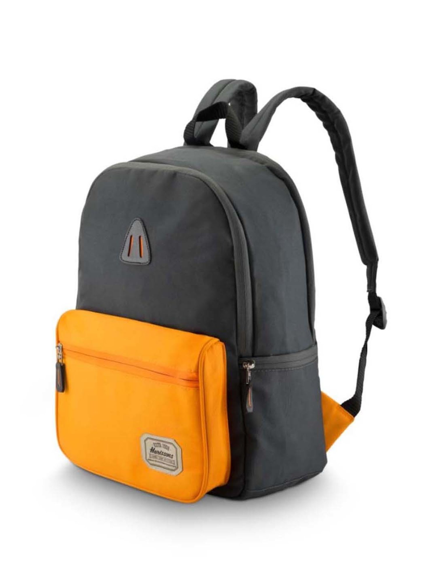 Harissons Zing Grey Polyester Solid Backpack - 27 Ltrs
