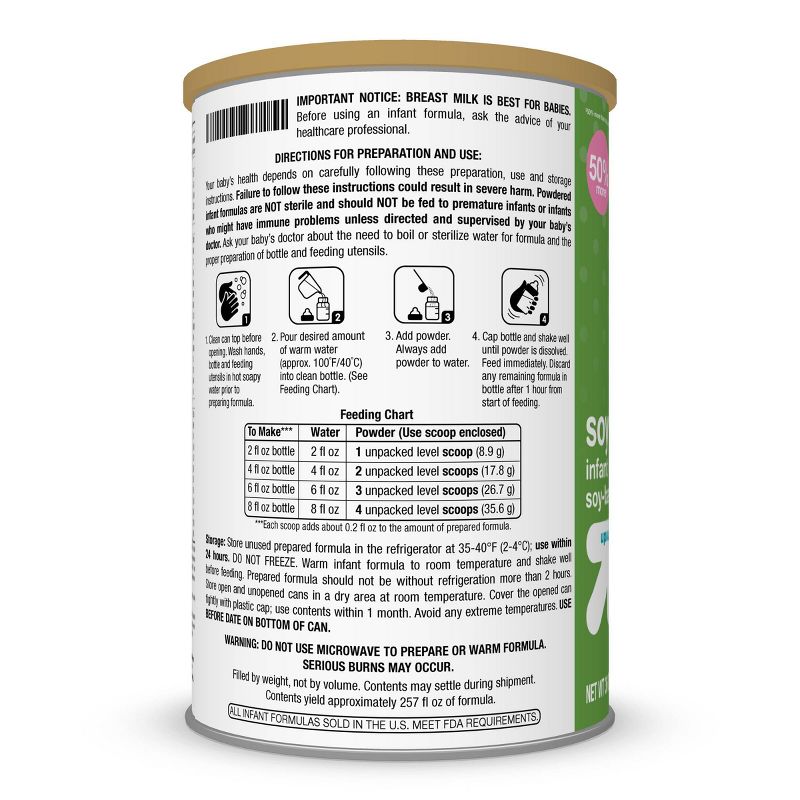 Infant Formula Soy with Iron Powder - 36oz - up & up™