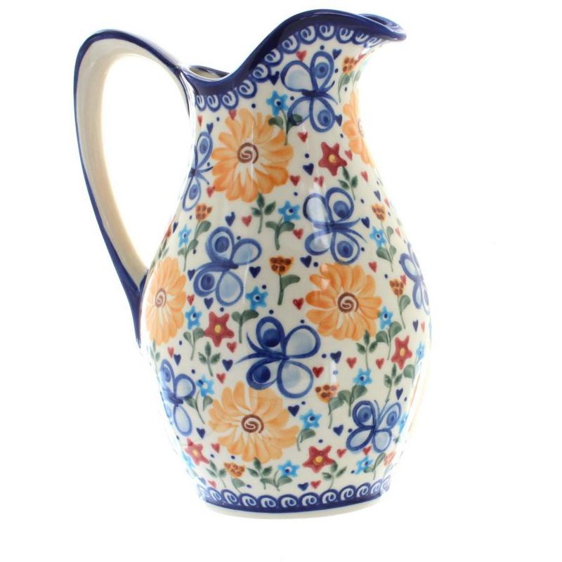 Meritage Botany 5.5 Inch 10 Ounce Stoneware Creamer in Deep Blue