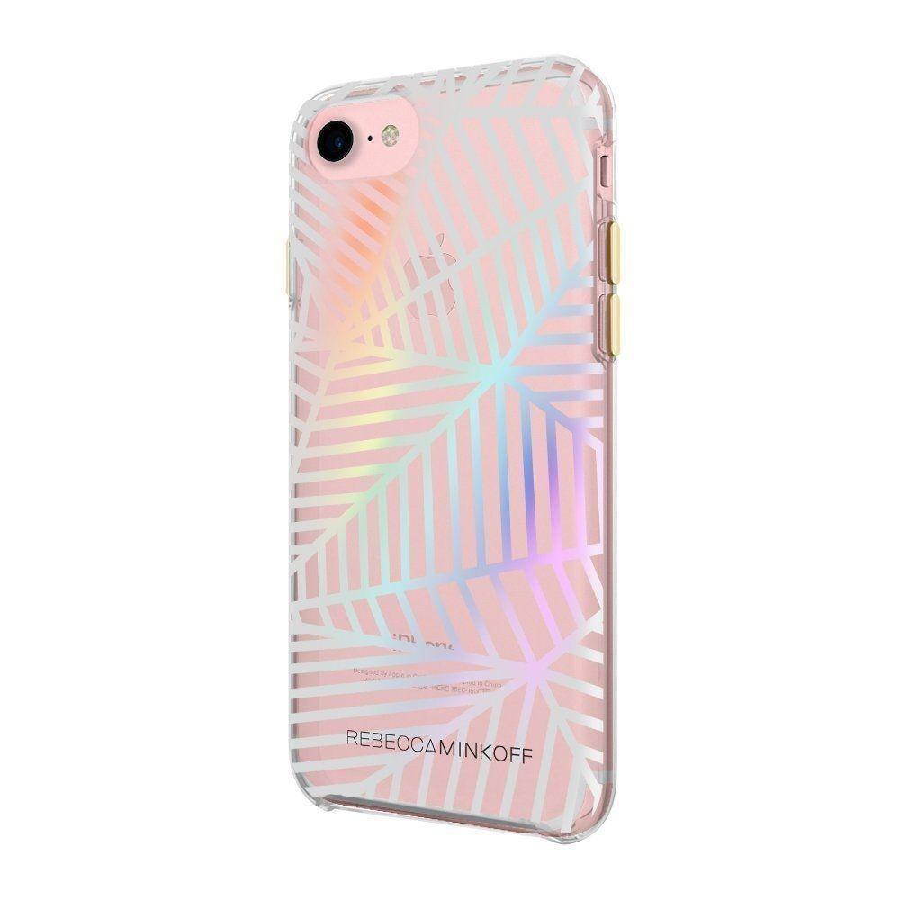 Rebecca Minkoff Sheer Case for Apple iPhone 8/7 - Geometric Wall Clear/Holographic Foil
