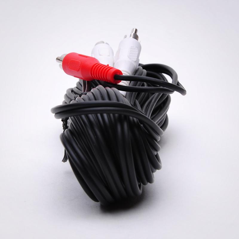 FireFold RCA-RWMM2-25 2 RCA Audio Cable - Male to Male 25ft - for connecting DVD players, VHS players, Sega Dreamcast, Nintendo 64