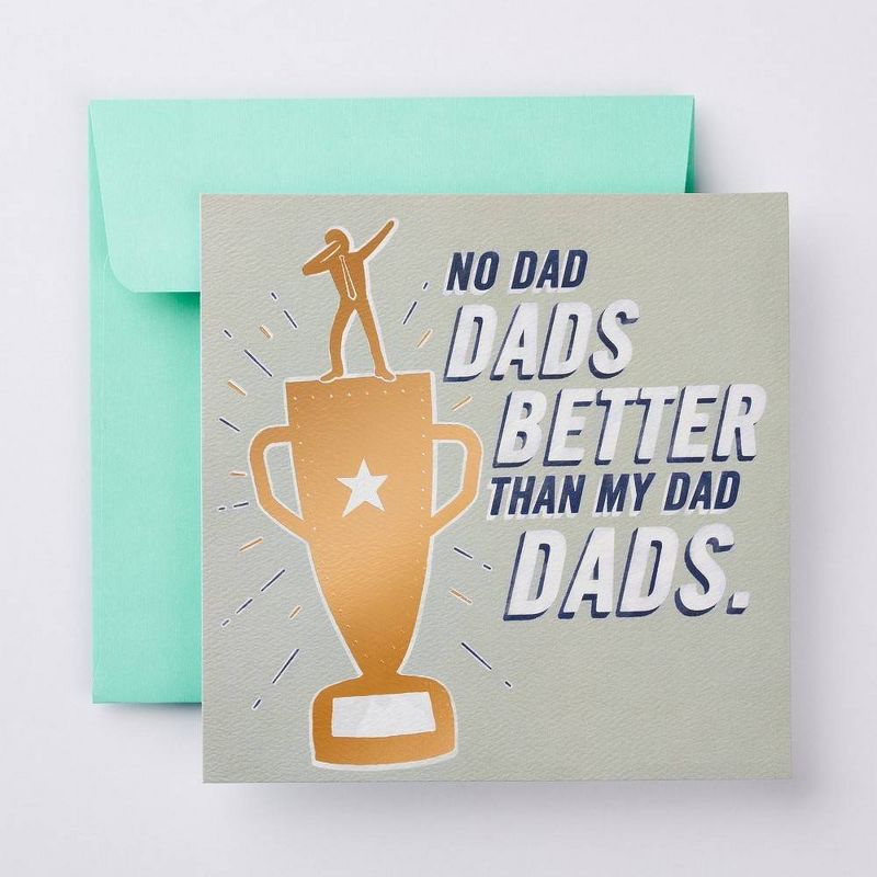 Father's Day Card Trophy