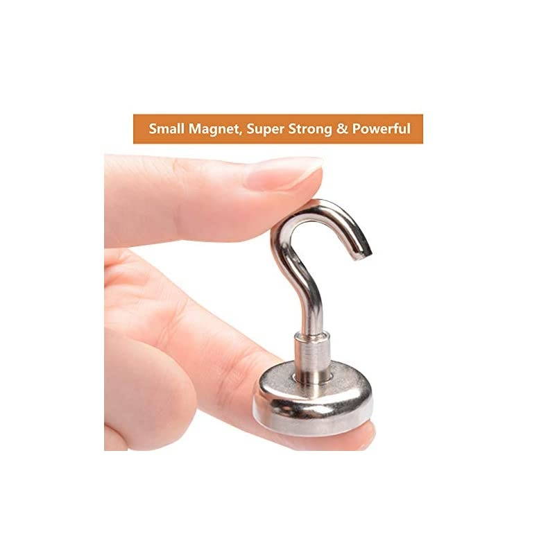 Magnetic Hooks 48 lbs Heavy Duty Magnet Hooks12Pack Dia 25mm Neodymium Magnets for Cruise Cabins Refrigerator Hanging Key Holder IndoorOutdoor Organization