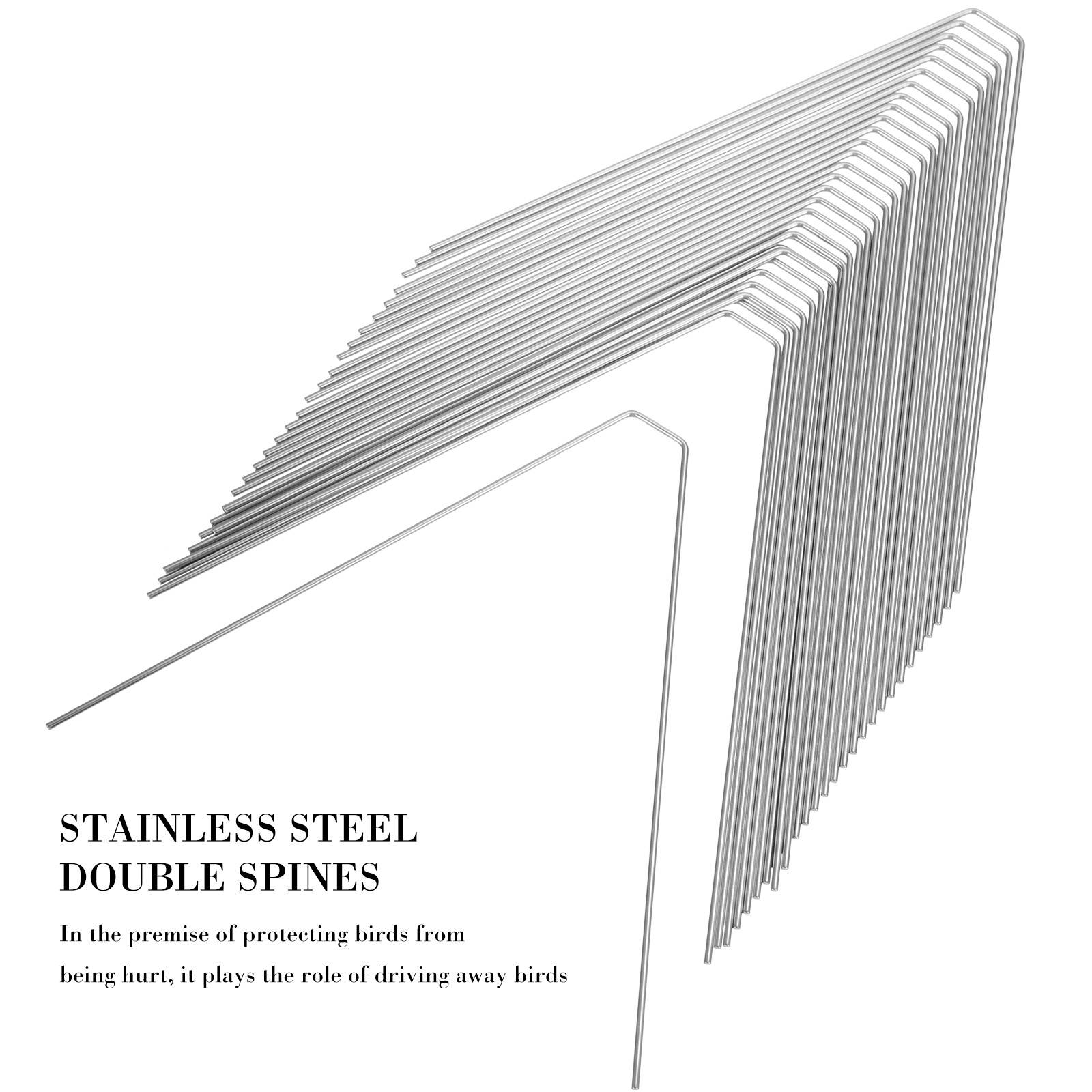 5pcs Durable Outdoor Stainless Steel Bird Repellent Strips Pigeon Spike Bird Spike