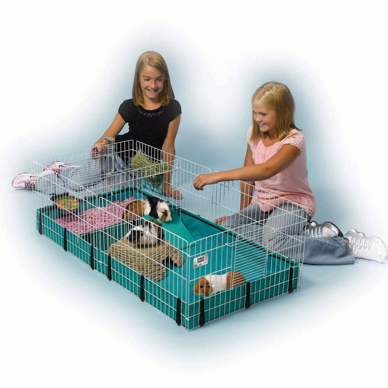 Trixie 2-Story Rabbit Hutch - Medium - Brown/White