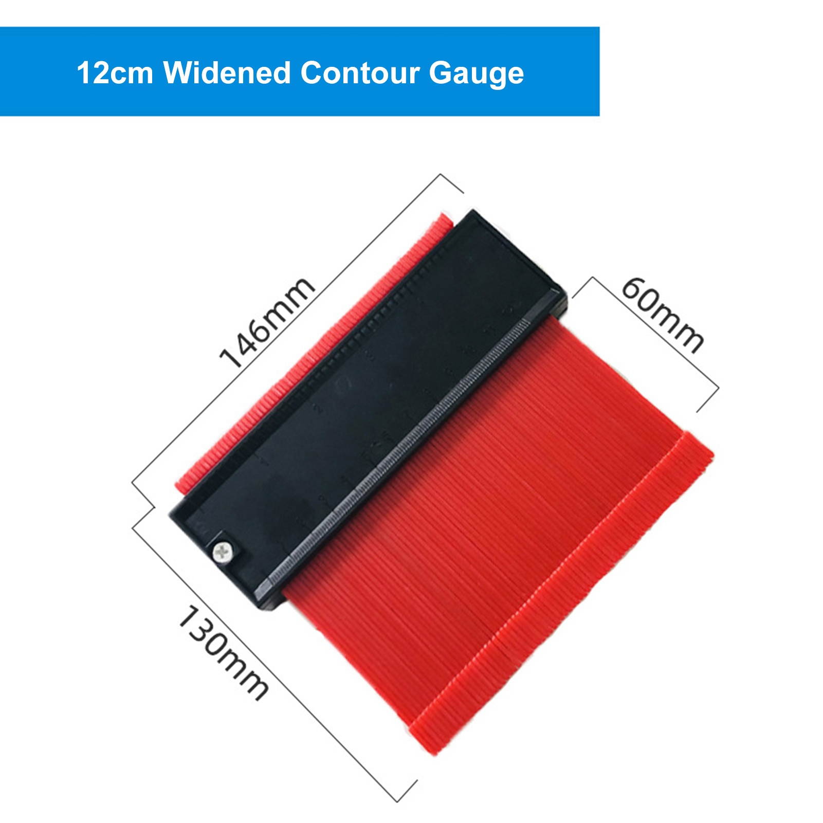 4.7Inches/ 120MM Contour Gauge Duplicator Irregular Shaping Measure Ruler for Woodworking Tracing Flooring Molding Repairing DIY Decoration