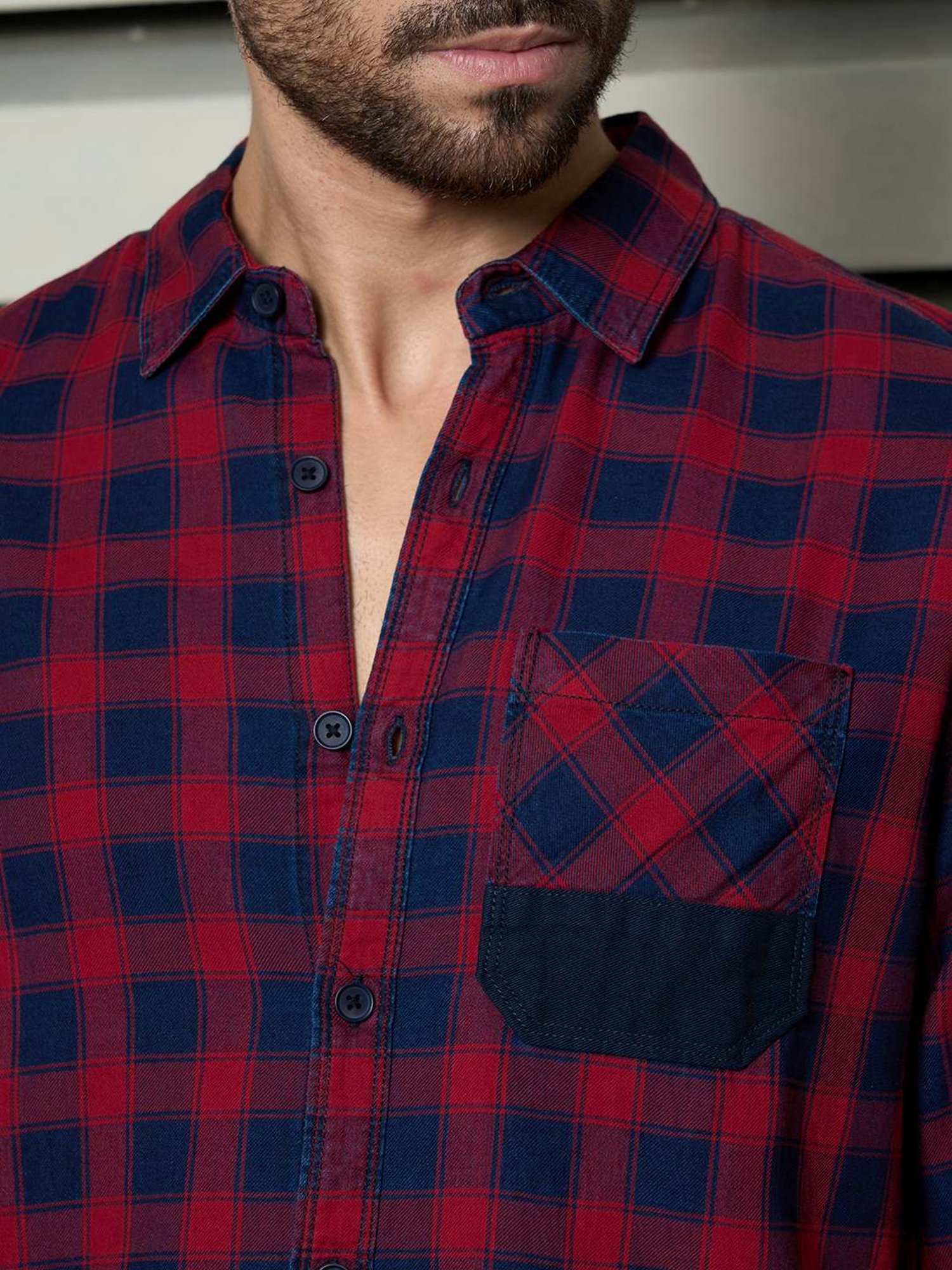 High Star Multi Cotton Regular Fit Checked Shirt