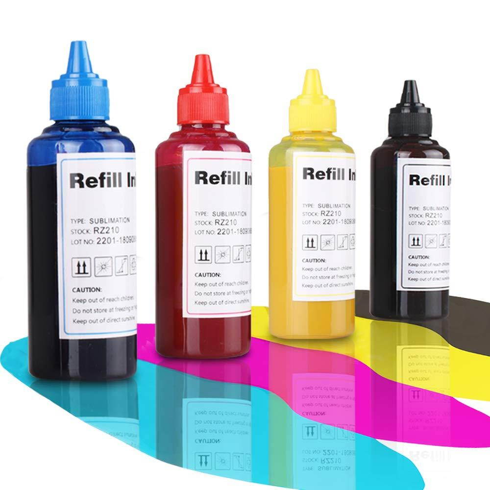 Sublimation Ink for Inkjet Printers Sublimation Ink for C68 C88 C88+ WF-7710 WF-7720 WF-7210 WF-3630 WF-3620 WF-3640 WF-7110 WF-7620, Heat Transfer on Mugs, t-Shirts, Phone Cases