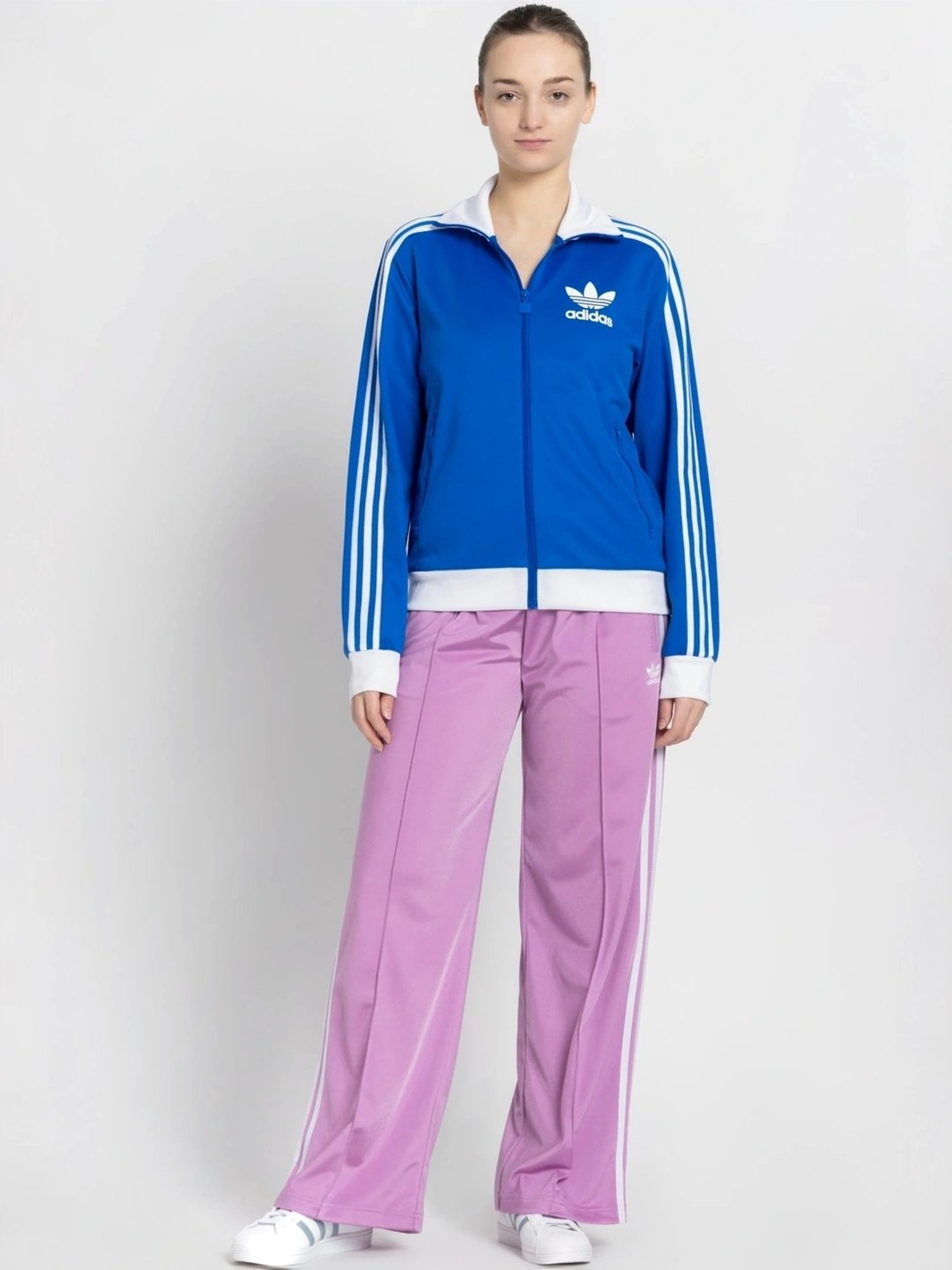 Adidas Originals Blue Striped Sports Jacket