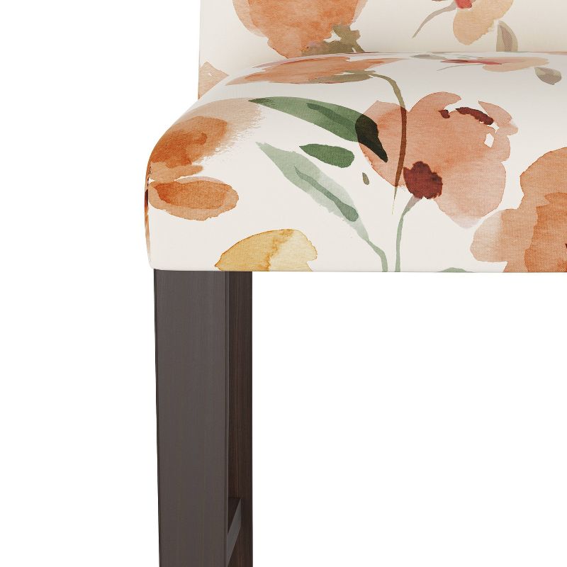 Camel Back Counter Height Barstool Ginny Floral Harvest - Skyline Furniture