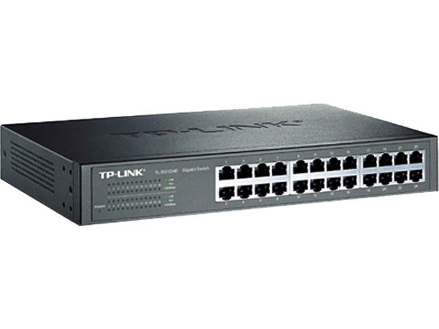 Tp-Link Tl-Sg1024d 10/100/1000Mbps 24-Port Gigabit 13-Inch Rackmountable Switch 48Gbps Capacity