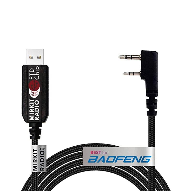 USB FTDI Programming Cable Model 3 Black for Flashing Analogue Ham Radio: Baofeng, , Wouxun, Kenwood, Archell, Retevis