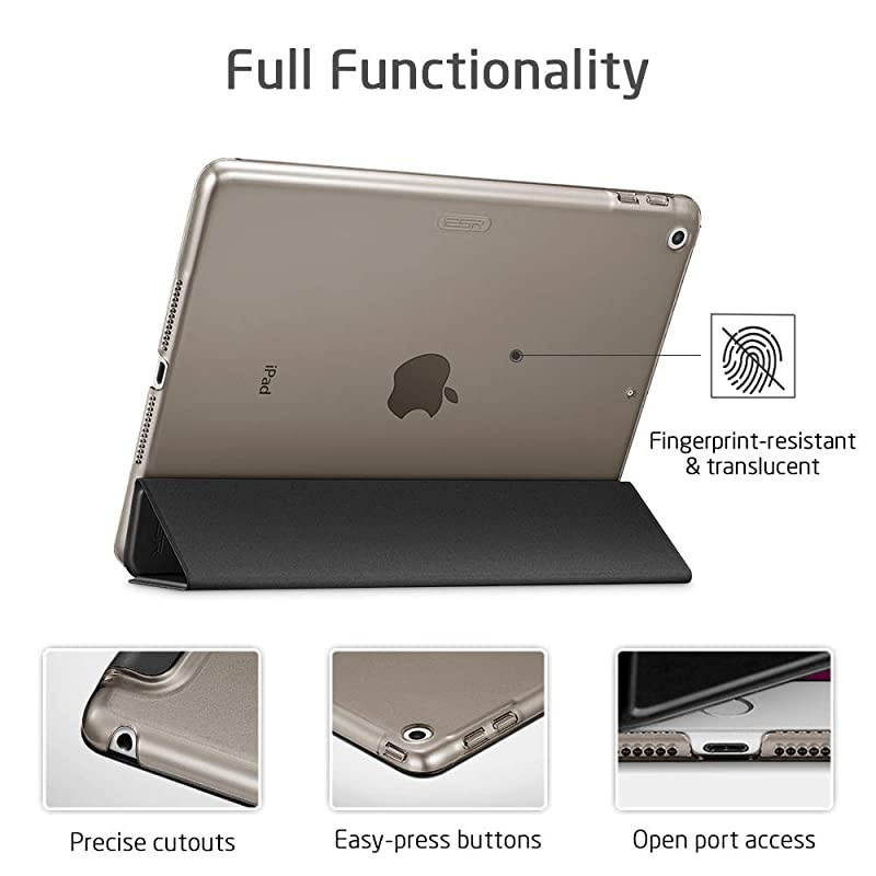 Trifold Case for iPad 8th Gen 20207th Gen 2019 Auto SleepWake Cover Lightweight Case with Viewing Stand Ascend Series Black