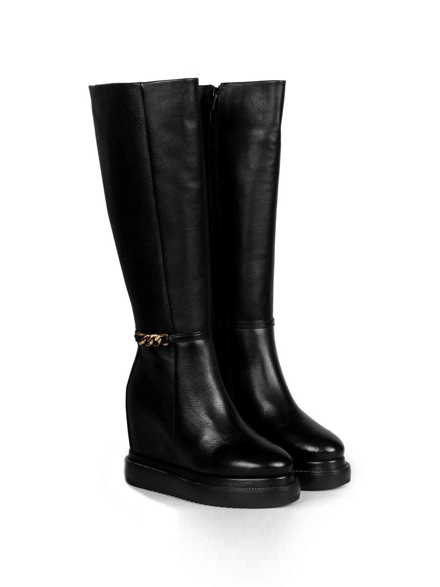 Saint G Women's Black Wedge Booties