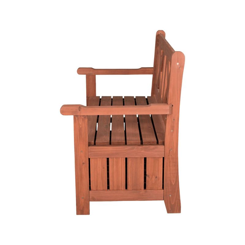 Bench With Storage - Brown - Leisure Season