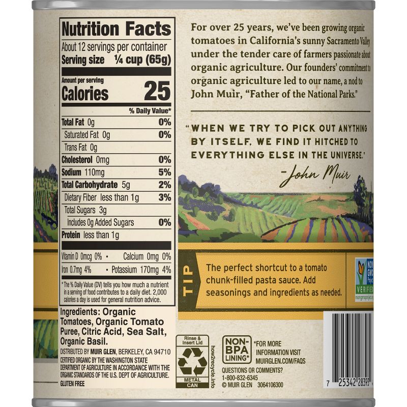 Muir Glen Crushed Tomatoes - 28oz