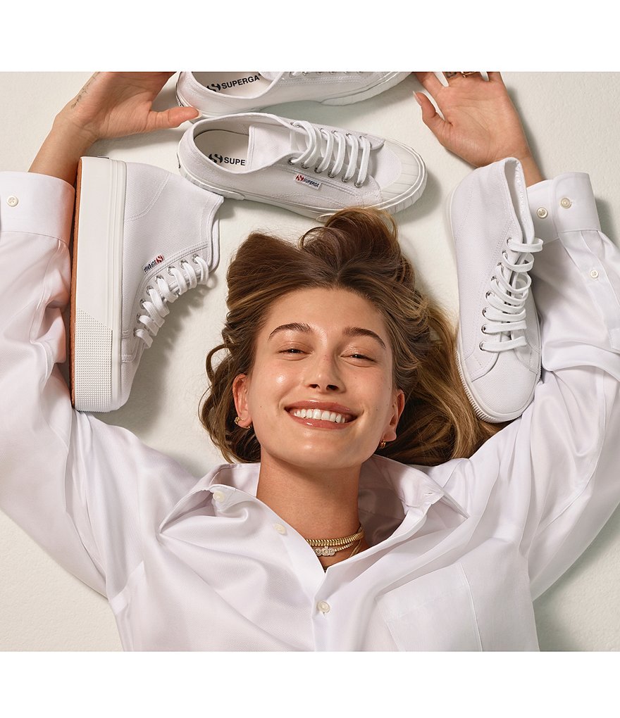 Superga 2630 COTU Canvas Lace-Up Platform Sneakers