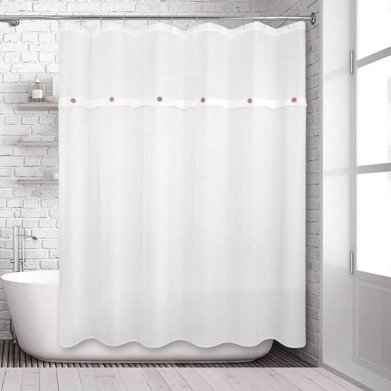 Taylor Shower Curtain White - Allure Home Creations