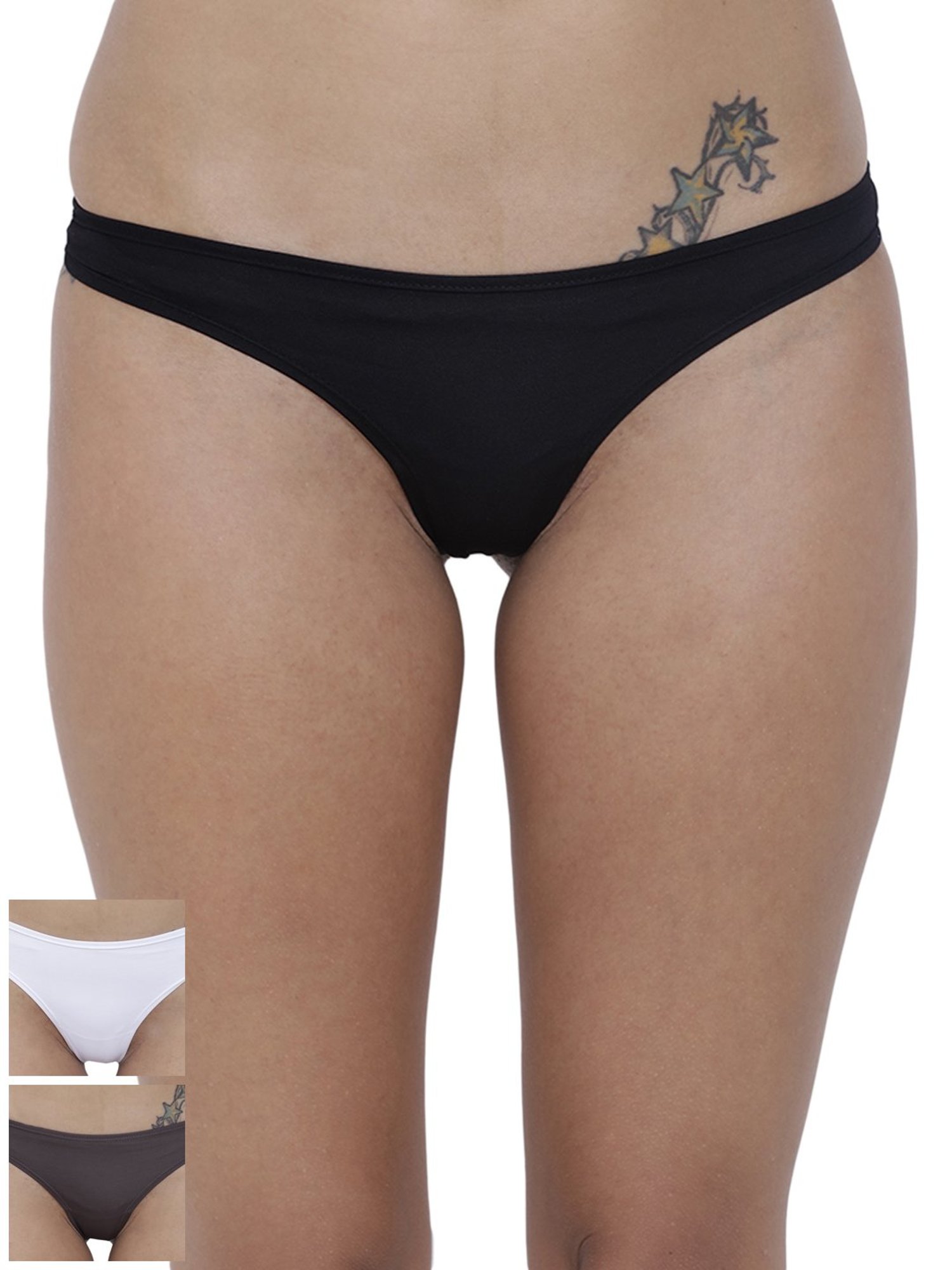 BASIICS by La Intimo Multicolor Bikini Panty ( Pack Of 3 )