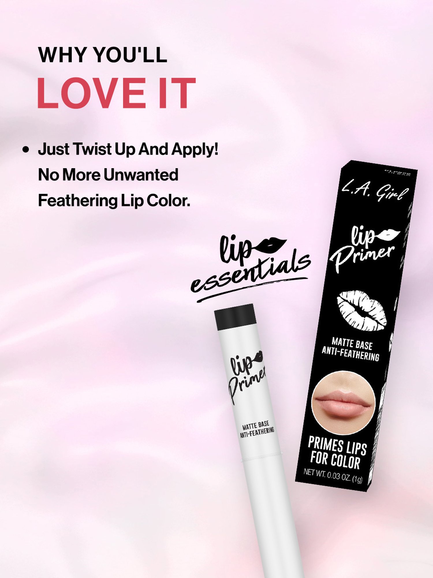 L.A. Girl Pro & Prime Lip Essentials Lip Primer - 1 gm