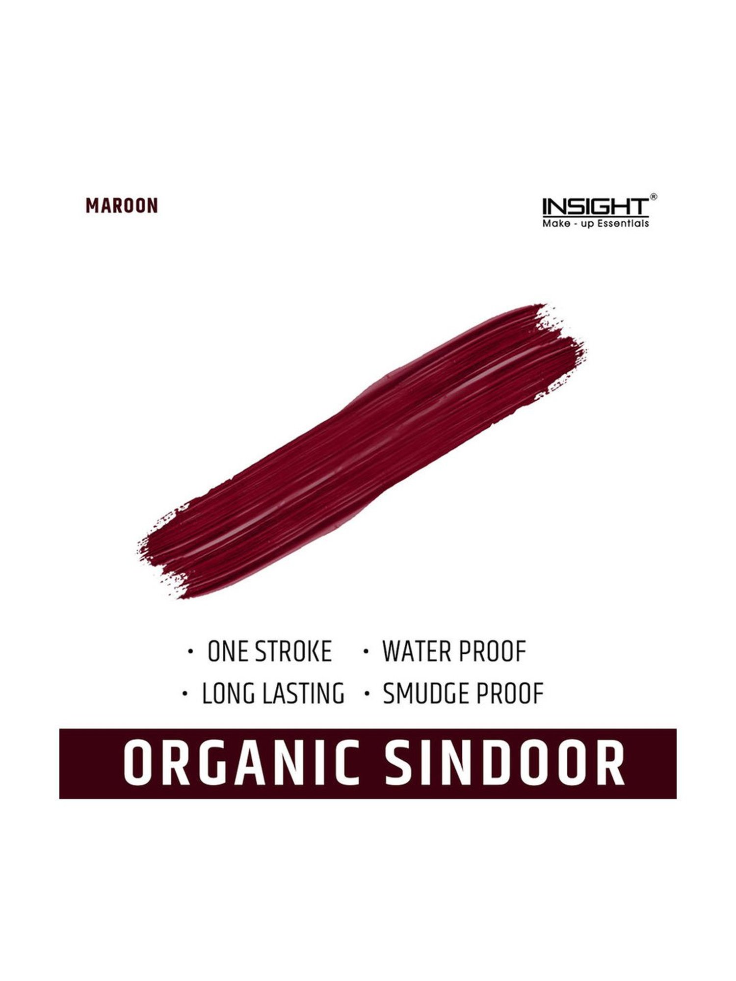 Insight Cosmetics Organic Liquid Sindoor Maroon SND 16 - 3 ml