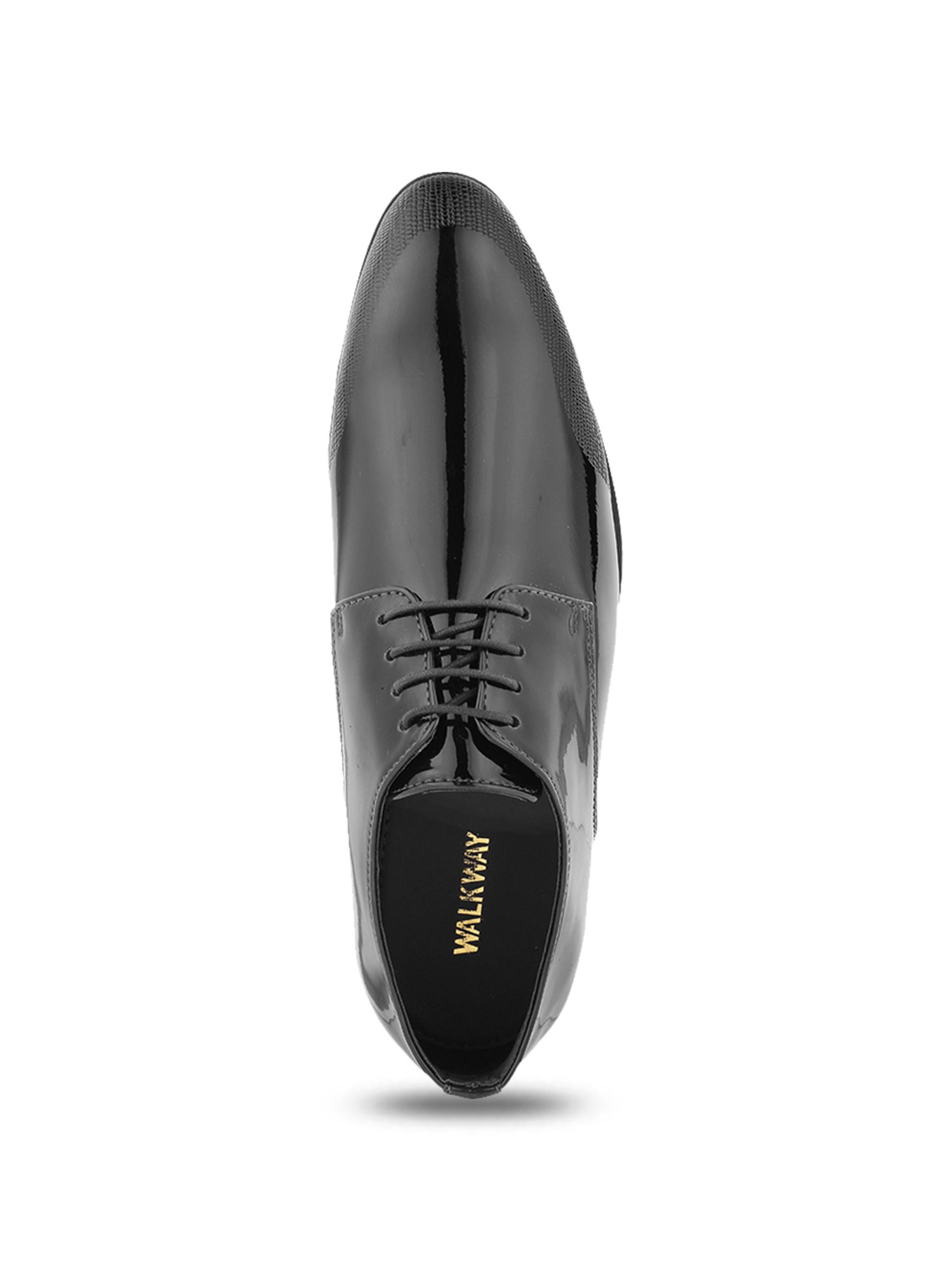 Walkway Men's Black Derby Shoes