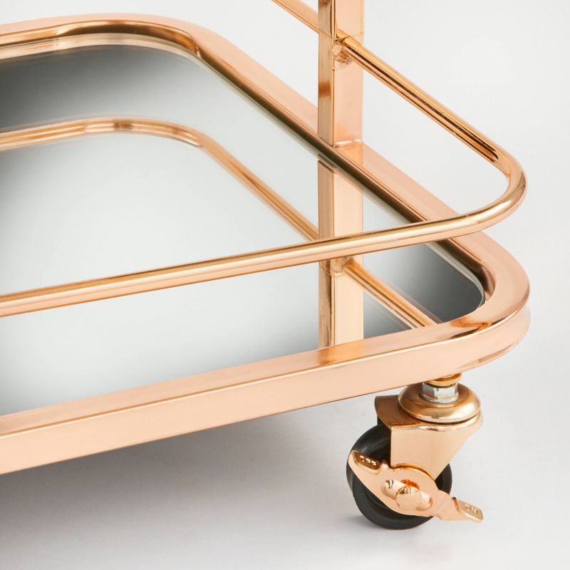 Alcott 3 Tier Bar Cart Bright Gold - angelo:HOME