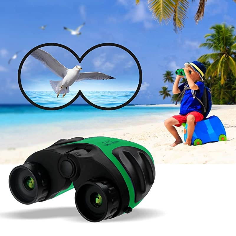 for Boys Age 510 Compact Shockproof Binocular for Kids Toys for 47 Year Old Boys Birthday Present for Kids 8x21 Green