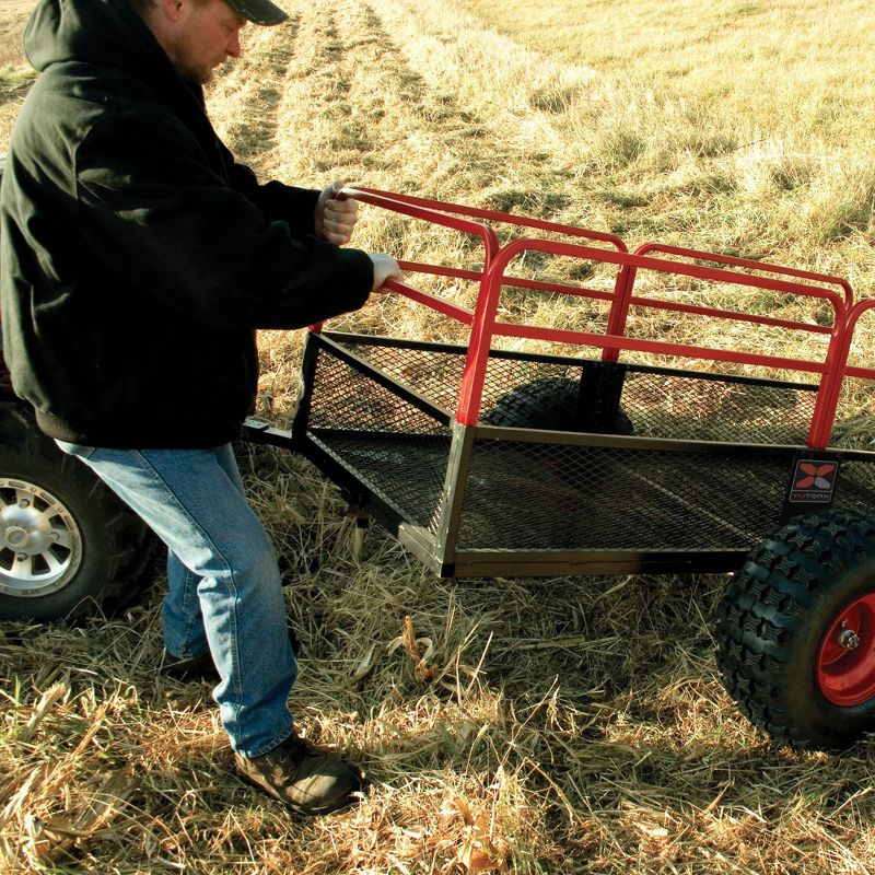 Suncast 15 Gallon Poly Multipurpose Rolling Lawn and Garden Cart, Taupe (2 Pack)
