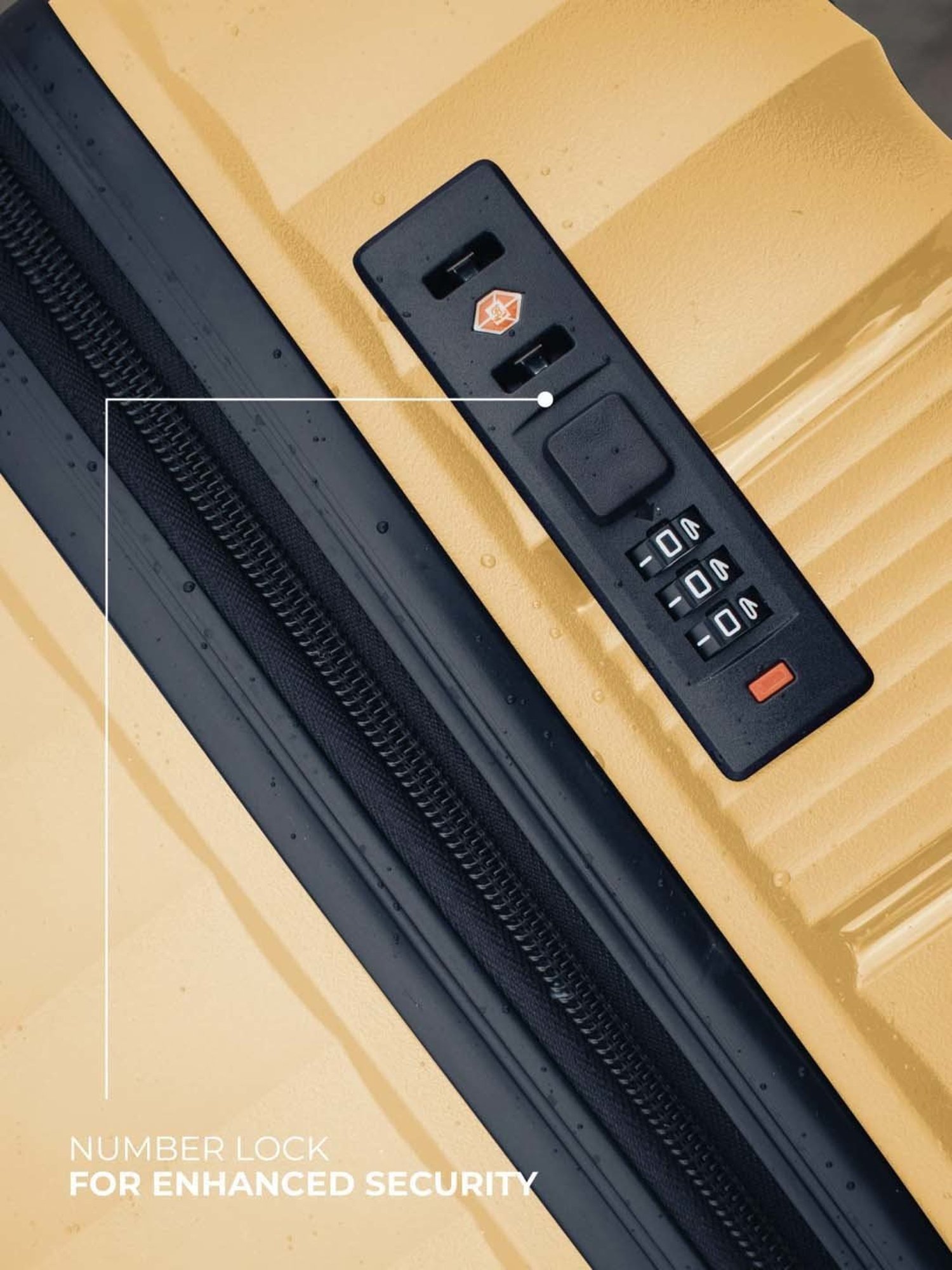 Nasher Miles Mumbai Hard-Sided Polypropylene Luggage Set of 3 Yellow Trolley Bags (55, 65 & 75 cm)