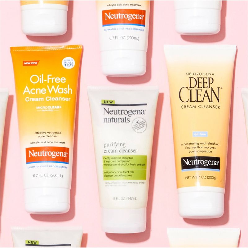 Neutrogena Oil-Free Acne Face Wash Cream Cleanser - 6.7 fl oz