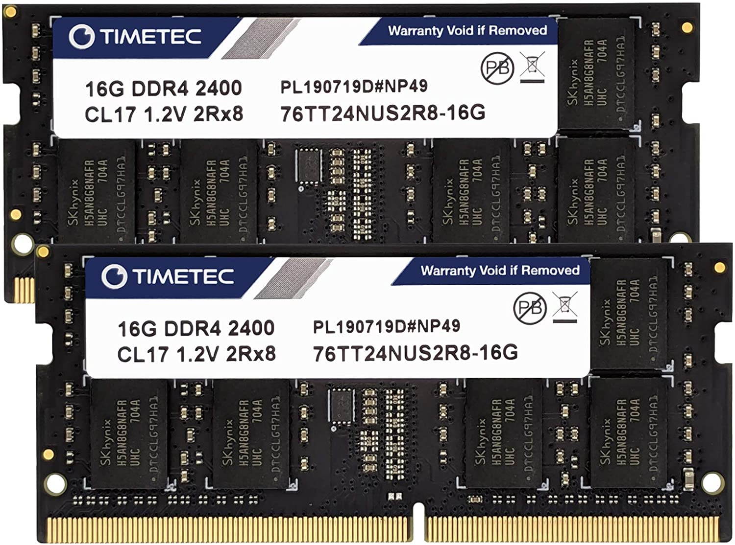 Timetec Hynix IC 8GB DDR4 2400MHz PC4-19200 Unbuffered Non-ECC 1.2V CL17 1Rx8 Single Rank 260 Pin SODIMM Laptop Notebook Computer Memory RAM Module Upgrade (8GB)