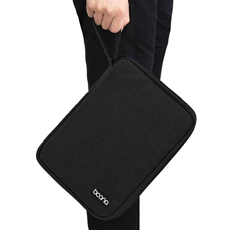 Travel Cable Bag Cord pouch Electronic Organizer Universal Cable Organizer Electronics Accessories Cases for Cables, Charger, Phone, USB, SD Card and ipad air (Large Single-Layer, Black)