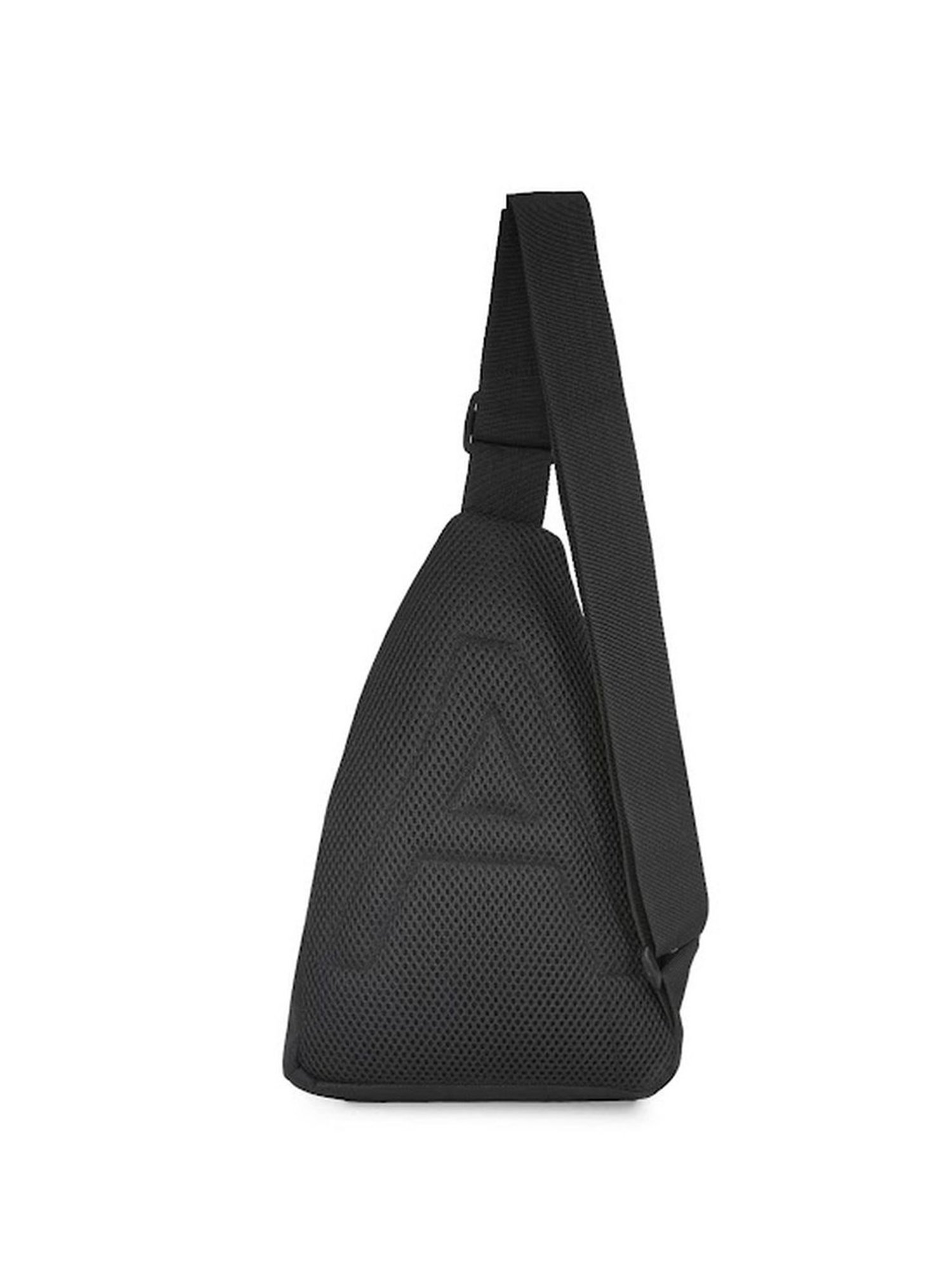 Aeropostale Chandler Black Polyester Printed Cross Body Bag