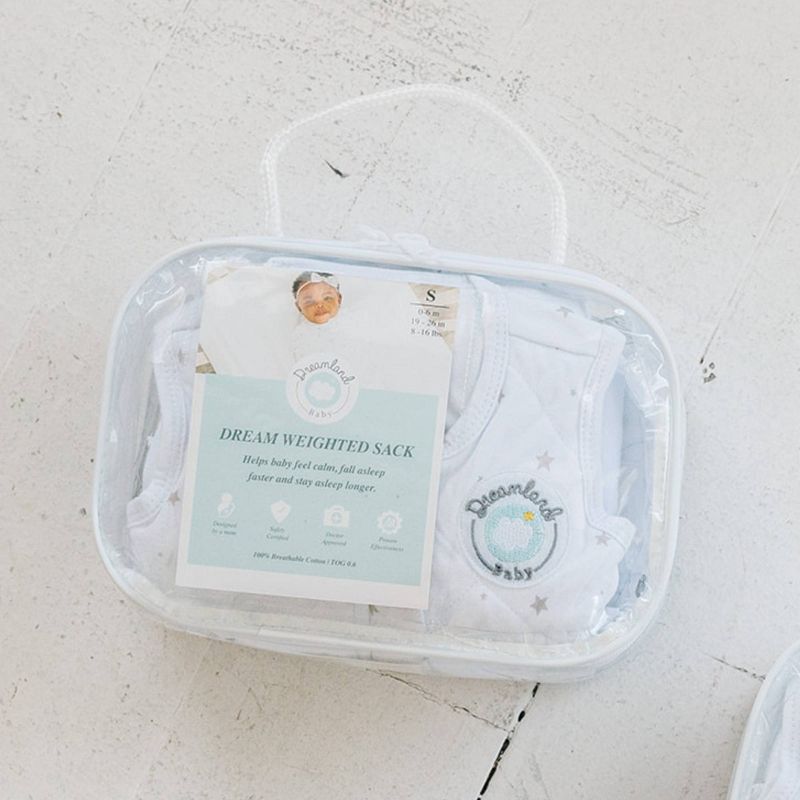 Dreamland Baby Weighted Sack with Swaddle Wing - 0-6 months
