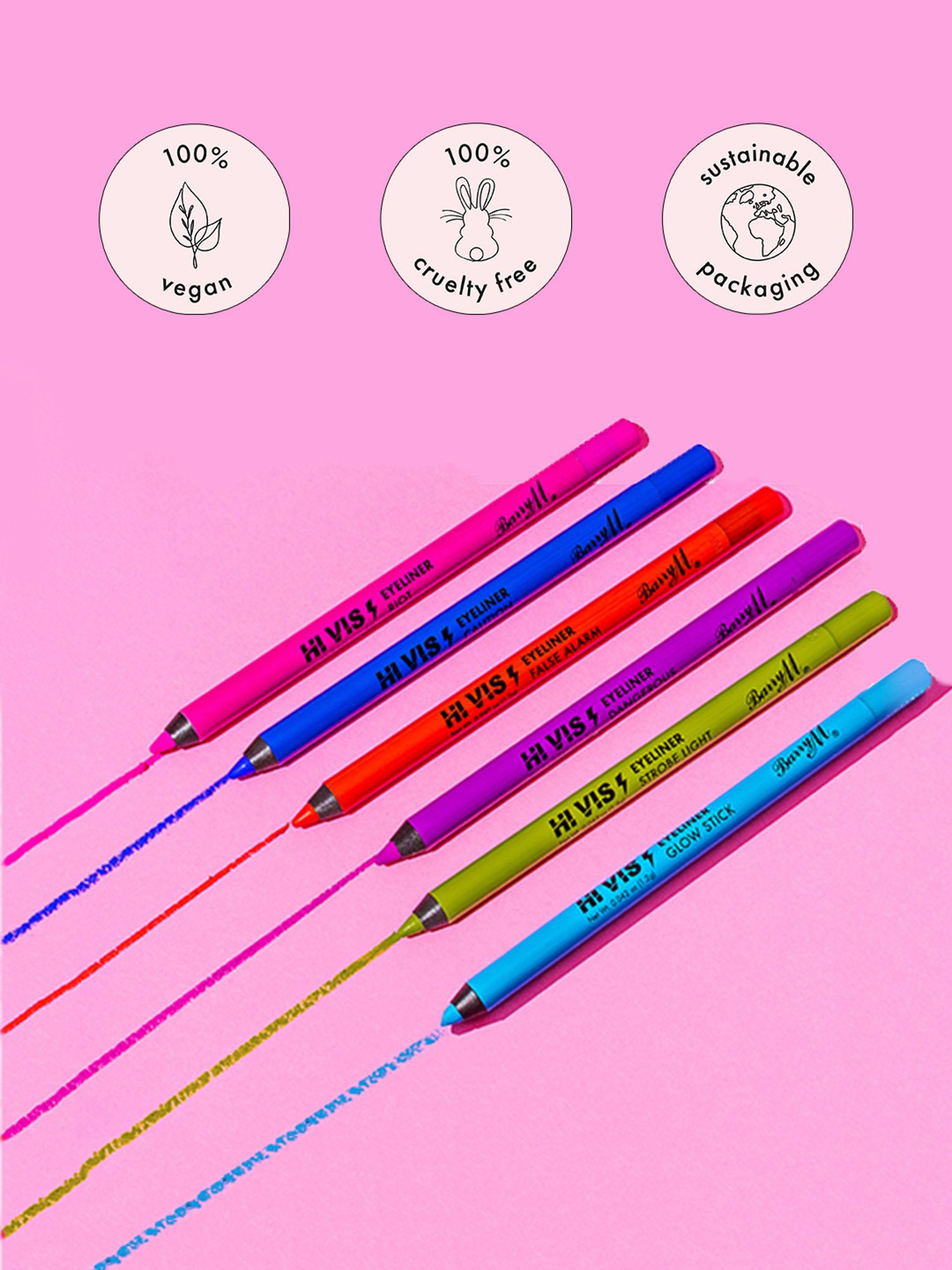 Barry M Hi Vis Waterproof Eyeliner Riot - 1.2 gm