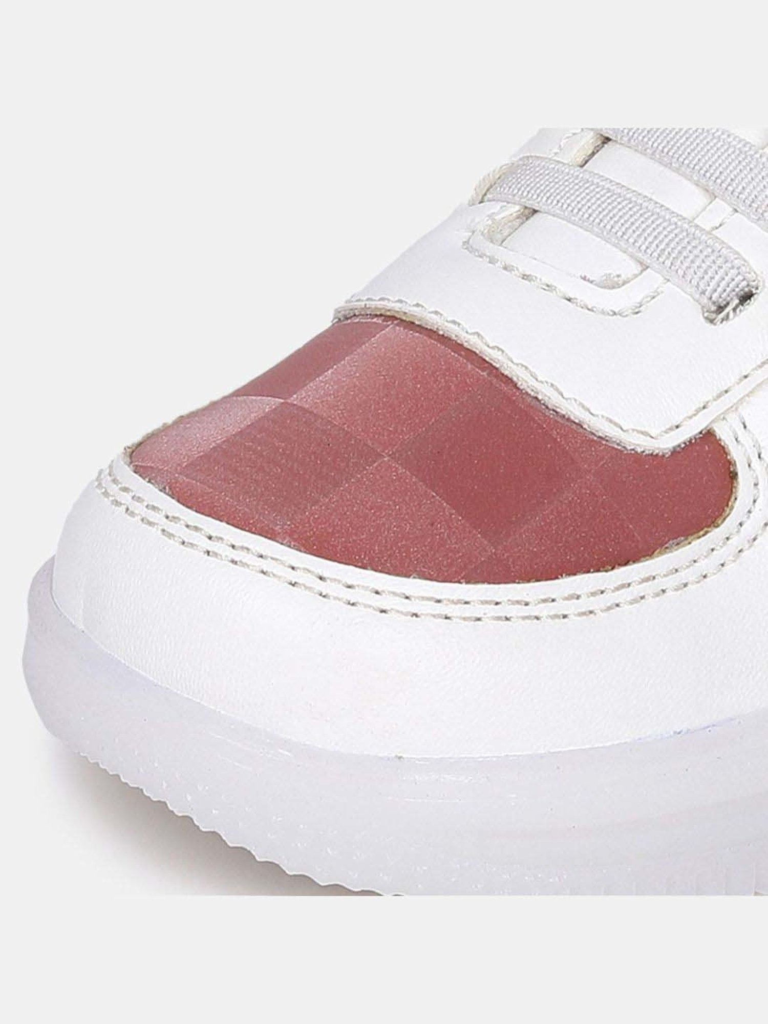MINIKLUB Girls White & Pink Party & Club Wear Shoe