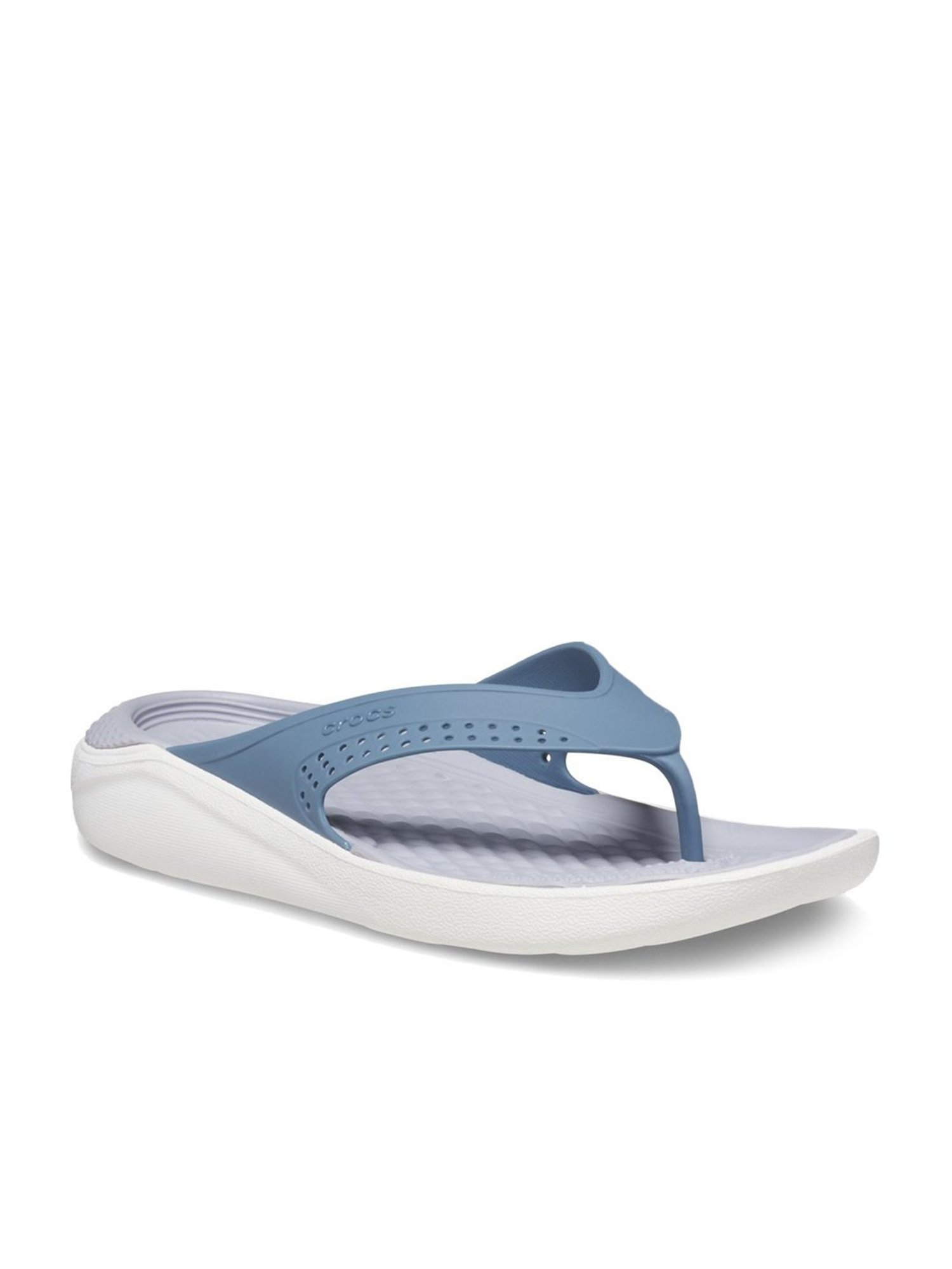Crocs Men's Literide Steel Blue Flip Flops